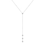 14K Gold Diamond Y-Necklace Lariat Necklace - Abtin & Company 