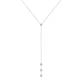 14K Gold Diamond Y-Necklace Lariat Necklace - Abtin & Company 