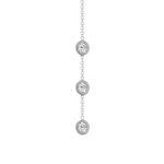 14K Gold Diamond Y-Necklace Lariat Necklace - Abtin & Company 