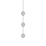 14K Gold Diamond Y-Necklace Lariat Necklace - Abtin & Company 