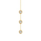 14K Gold Diamond Y-Necklace Lariat Necklace - Abtin & Company 