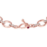 14K Gold Diamond Chain-Link Bracelet - Abtin & Company 
