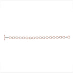 14K Gold Diamond Chain-Link Bracelet Two-Tone Bracelet - Abtin & Company 