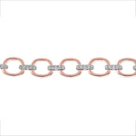 14K Gold Diamond Chain-Link Bracelet Two-Tone Bracelet - Abtin & Company 