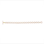 14K Gold Diamond Chain-Link Bracelet Two Tone Bracelet - Abtin & Company 