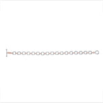 14K Gold Diamond Chain-Link Bracelet Two-Tone Bracelet - Abtin & Company 