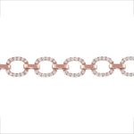 14K Gold Diamond Chain-Link Bracelet - Abtin & Company 