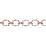 14K Gold Diamond Chain-Link Bracelet - Abtin & Company 