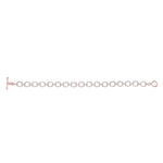 14K Gold Diamond Chain-link Bracelet Two Tone Bracelet - Abtin & Company 