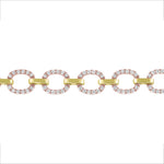14K Gold Diamond Chain-Link Bracelet - Abtin & Company 