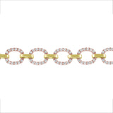14K Gold Diamond Chain-Link Bracelet - Abtin & Company 