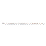 14K Gold Diamond Chain-Link Bracelet Two Tone Bracelet - Abtin & Company 