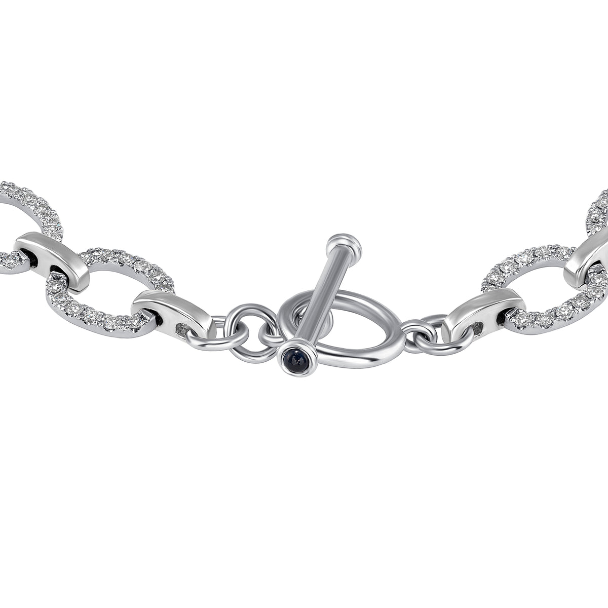 14K Gold Diamond Chain-link Bracelet - Abtin & Company 