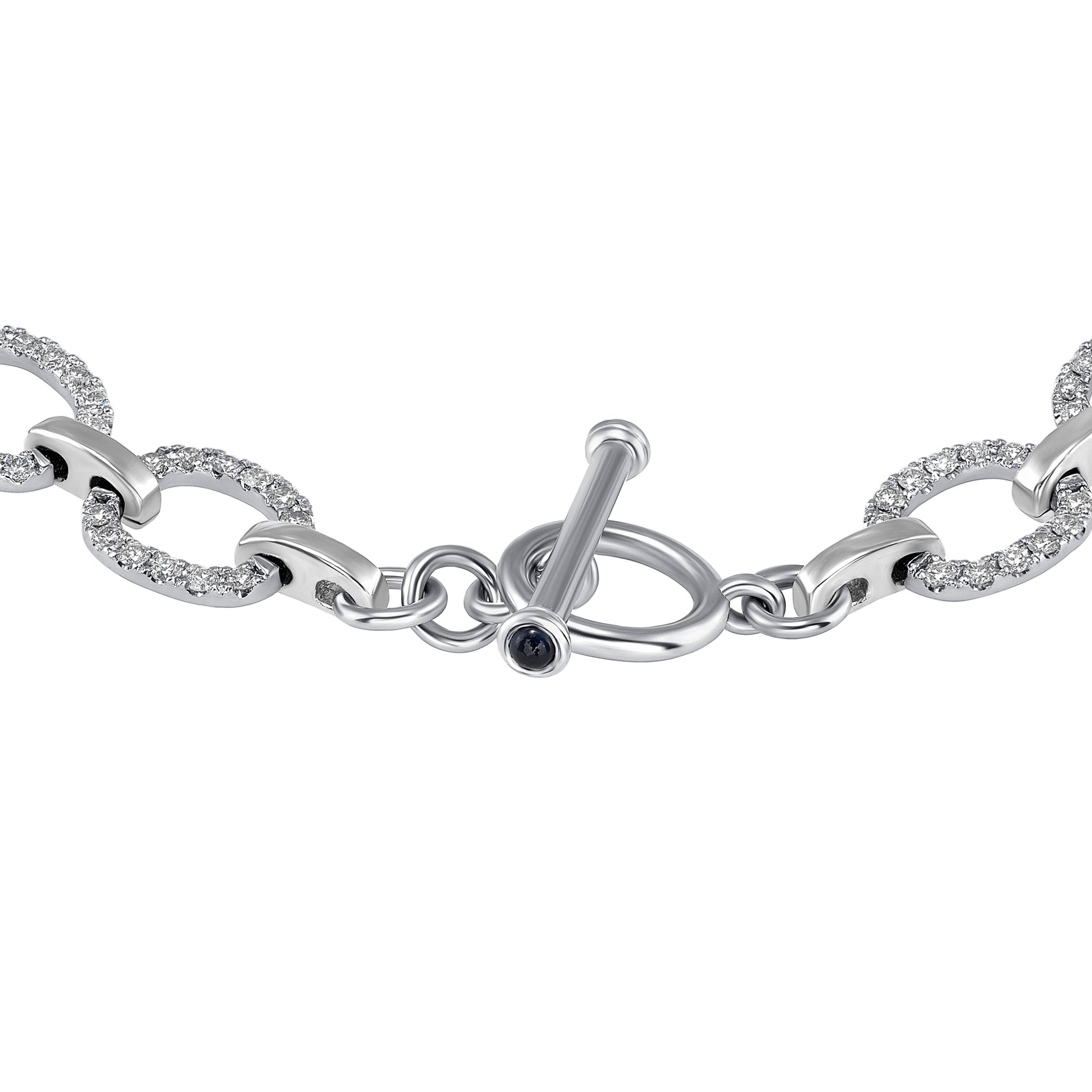 14K Gold Diamond Chain-link Bracelet - Abtin & Company 