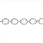 14K Gold Diamond Chain-Link Bracelet - Abtin & Company 