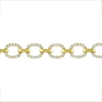 14K Gold Diamond Chain-Link Bracelet - Abtin & Company 
