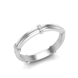 14k Gold Diamond Stackable Wedding Band - Abtin & Company 