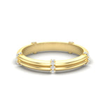 14k Gold Diamond Stackable Wedding Band - Abtin & Company 