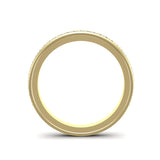 14k Gold Channel Set Diamond Stackable Ring Wedding Band - Abtin & Company 