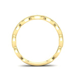 14k Gold Diamond Vintage Tiara Stackable Ring Wedding Band - Abtin & Company 