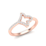 14k Gold Ivy leaf Diamond Ring - Abtin & Company 