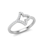 14k Gold Ivy leaf Diamond Ring - Abtin & Company 