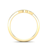 14k Gold Ivy leaf Diamond Ring - Abtin & Company 