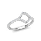 14k Gold Geometric Shape Diamond Ring - Abtin & Company 
