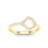 14k Gold Geometric Shape Diamond Ring - Abtin & Company 