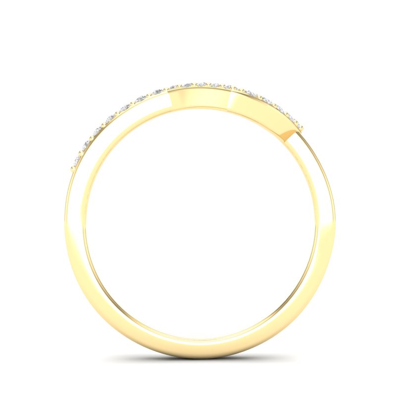 14k Gold Geometric Shape Diamond Ring - Abtin & Company 