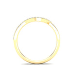14k Gold Open Teardrop Diamond Fashion Ring - Abtin & Company 