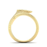 14k Gold Diamond Boheme Tear-drop Ring - Abtin & Company 