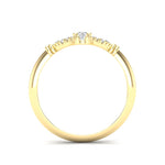 14k Gold Floral Rhombus Diamond Engagement Ring - Abtin & Company 