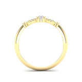 14k Gold Floral Rhombus Diamond Engagement Ring - Abtin & Company 