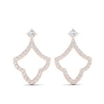 14k Gold Teardrop Fashion Diamond Earring - Abtin & Company 