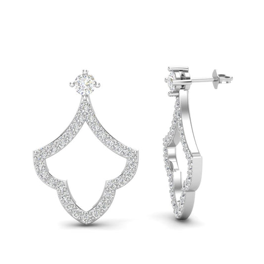 14k Gold Teardrop Fashion Diamond Earring - Abtin & Company 