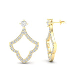 14k Gold Teardrop Fashion Diamond Earring - Abtin & Company 