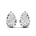 14k Gold Teardrop Diamond Fashion Earring - Abtin & Company 