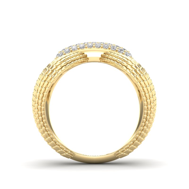 14K Gold Luxe Papillon Diamond Ring - Abtin & Company 