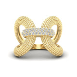 14K Gold Luxe Papillon Diamond Ring - Abtin & Company 