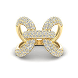 14K Gold Luxe Papillon Diamond Ring - Abtin & Company 