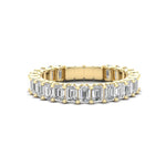14K Gold Emerald-cut Diamond Wedding Band/Ring - Abtin & Company 