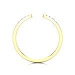 14k Gold Open Minimal Diamond Ring Stacking Band - Abtin & Company 