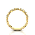 14k Gold Honeycomb Diamond Ring - Abtin & Company 