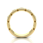 14k Gold Hexagon Diamond Ring - Abtin & Company 