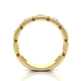 14k Gold Hexagon Diamond Ring - Abtin & Company 