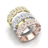 14k Gold Hexagon Diamond Ring - Abtin & Company 