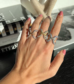 14K Gold Luxe Papillon Diamond Ring - Abtin & Company 