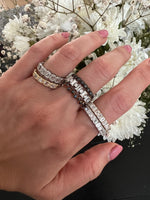 14K Gold Emerald-cut Diamond Wedding Band/Ring - Abtin & Company 