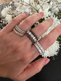 14K Gold Emerald-cut Diamond Wedding Band/Ring - Abtin & Company 